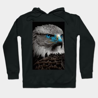 Eagle with blue eyes Hoodie